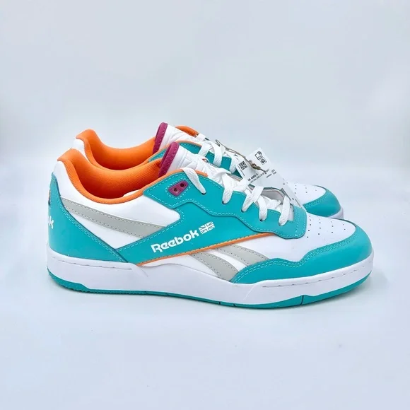 NEW Reebok BB 4000 II Classic Teal Orange Low Top Basketball Shoe